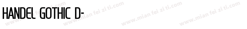 Handel Gothic D字体转换